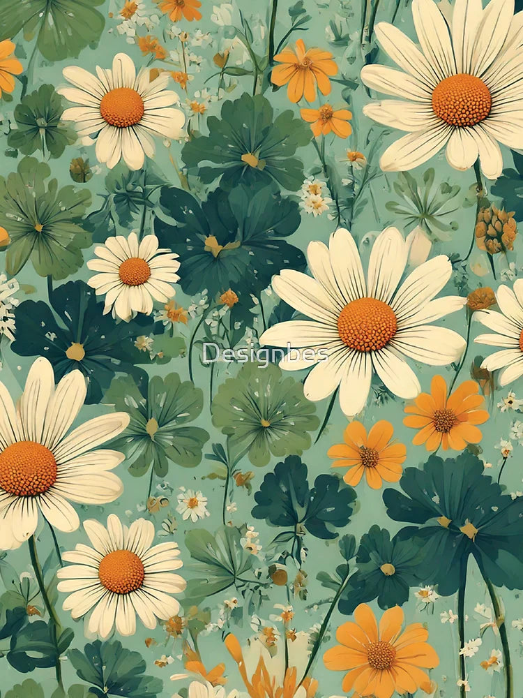 Retro Flower Garden  Classic T-Shirt