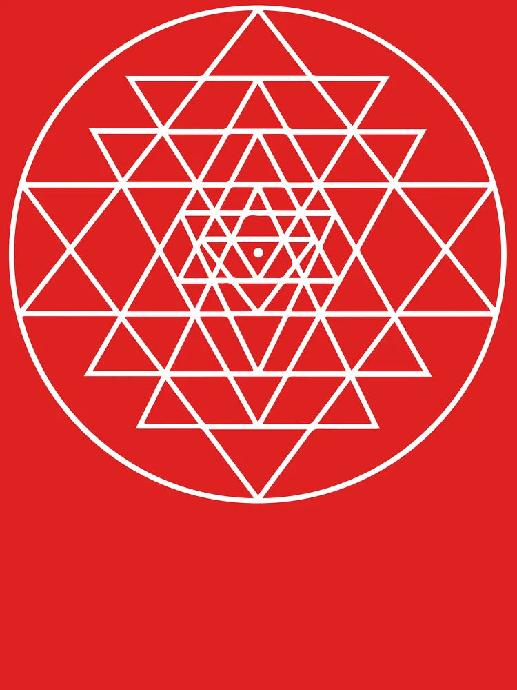 Sri Yantra Geometric Pattern Classic T-Shirt