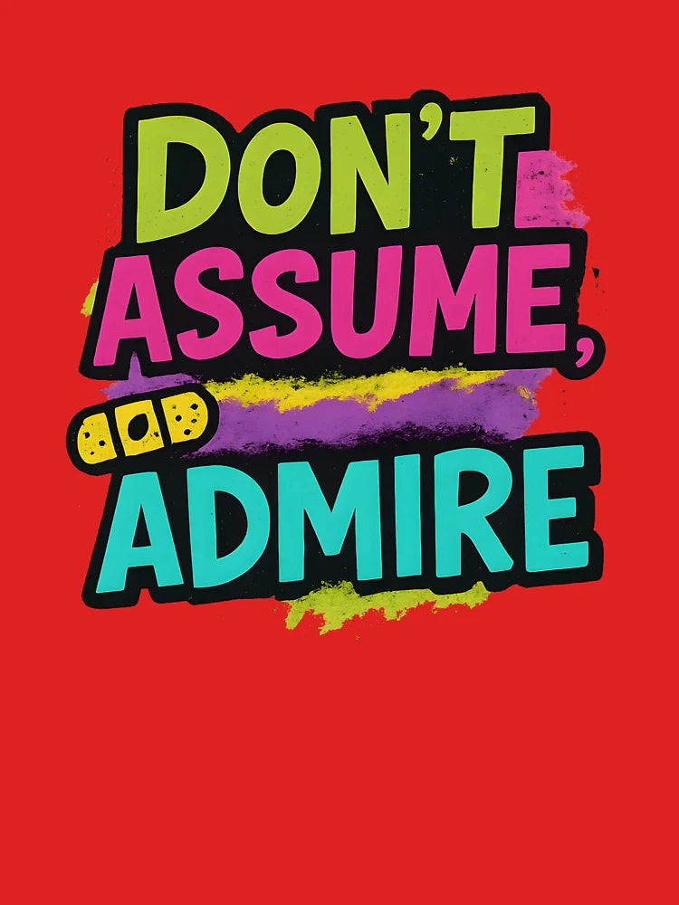 Don't Assume, Admire – Bold Pride Art Classic T-Shirt