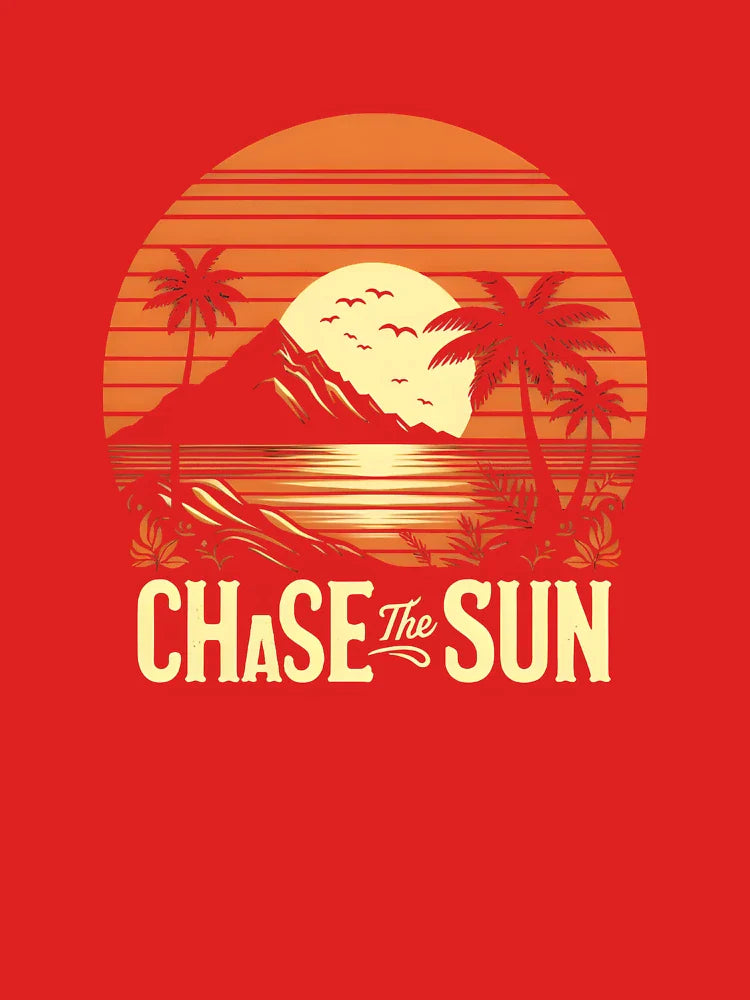 Chase the Sun – Vintage Sunset Mountain & Palm Adventure Tee, best outfit for you, summer stickers Classic T-Shirt