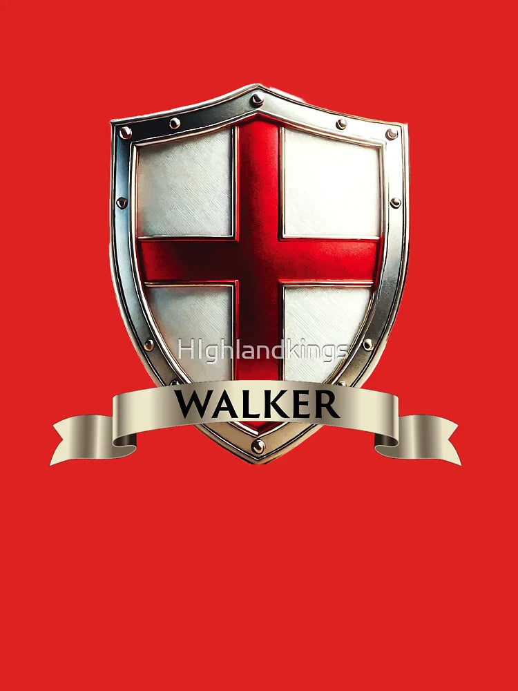 Walker England Heritage Shield  Cross of St. George Background Classic T-Shirt