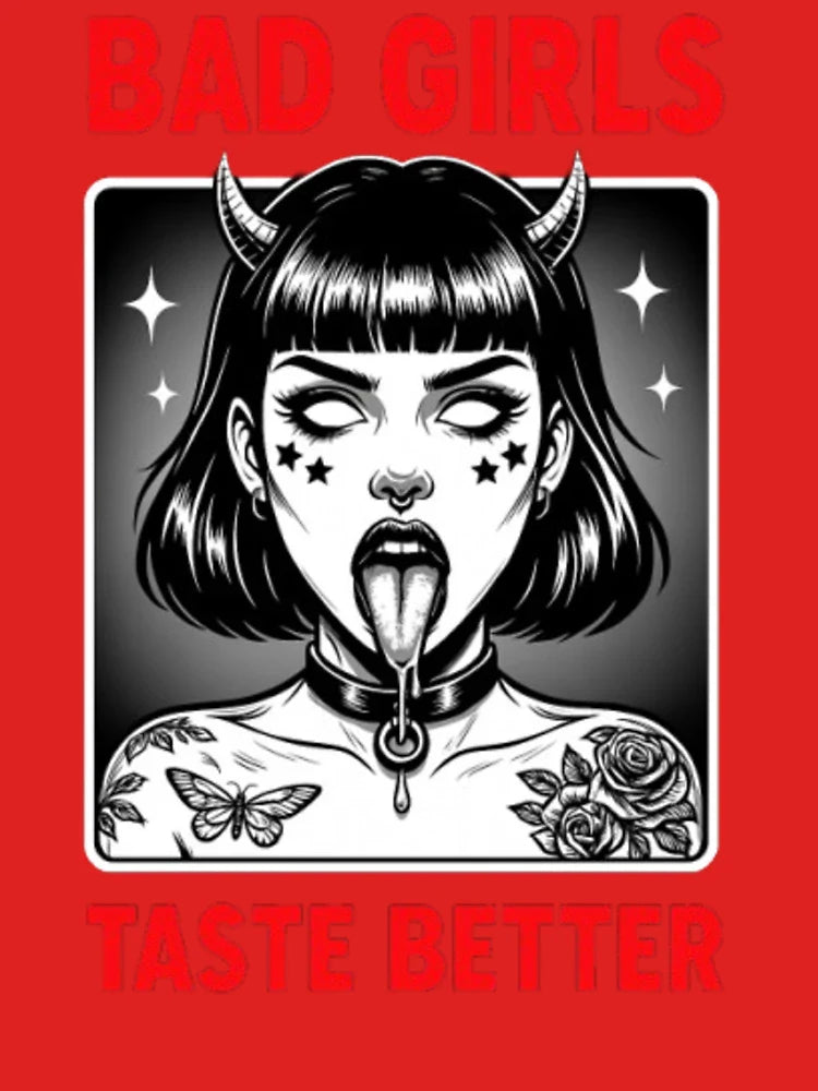Gothic Demon Girl Comic Art Portrait Classic T-Shirt