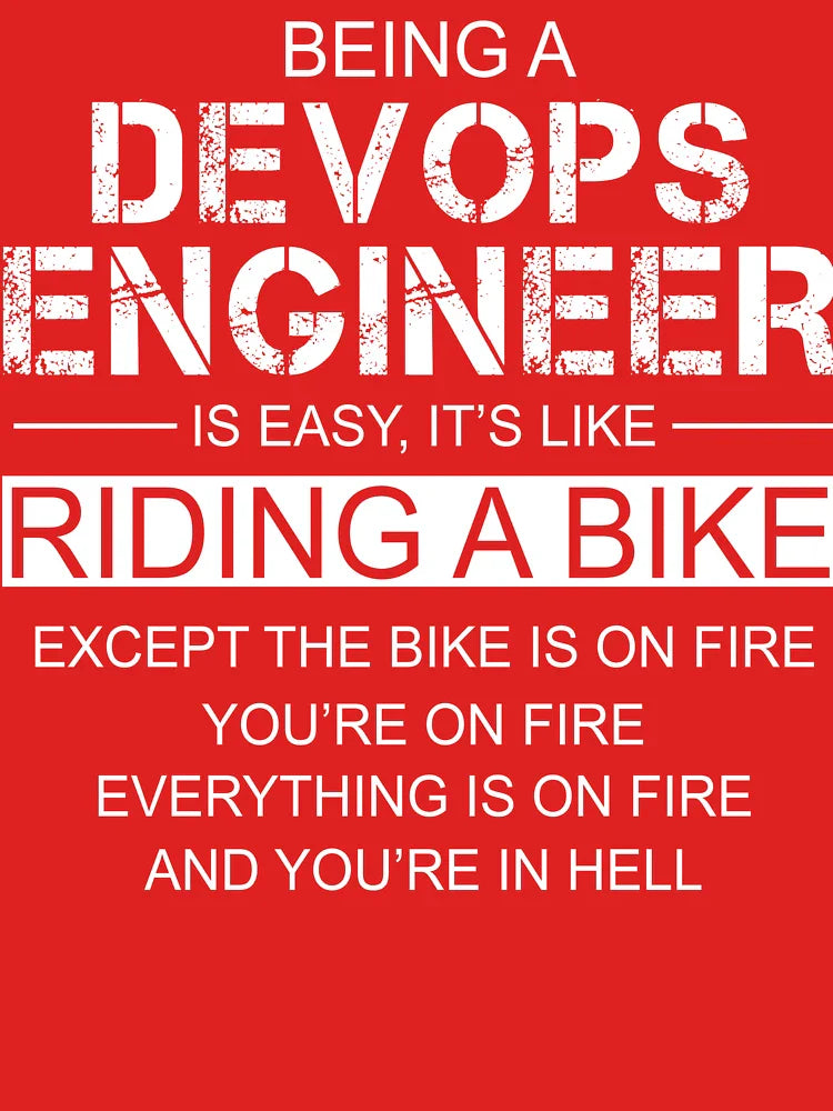 Being A DevOps Engineer Is Easy Like Riding A Bike Classic T-Shirt