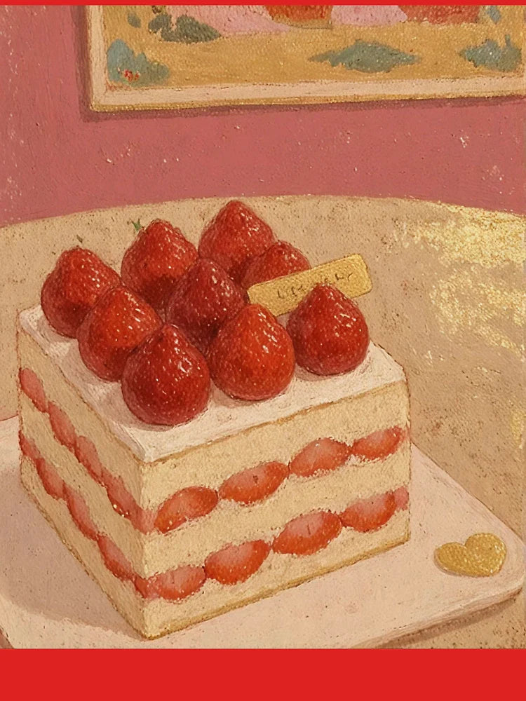 Vintage Strawberry Cake- Art Classic T-Shirt