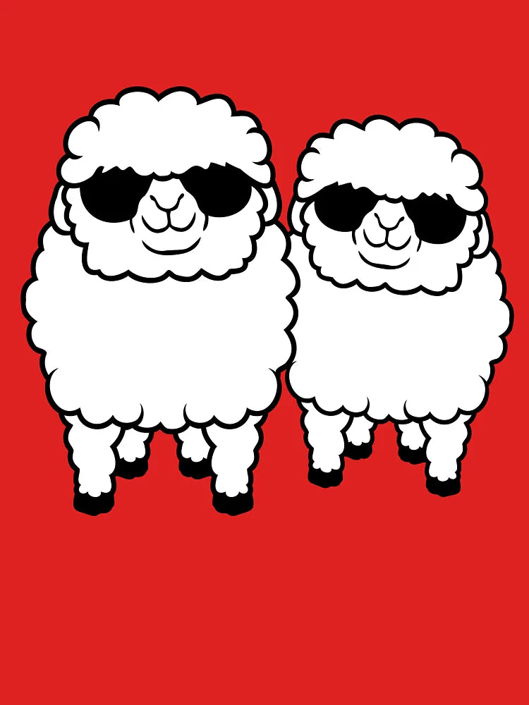 2 Sheep Sunglasses Party Sheep Team Cool Friends Classic T-Shirt