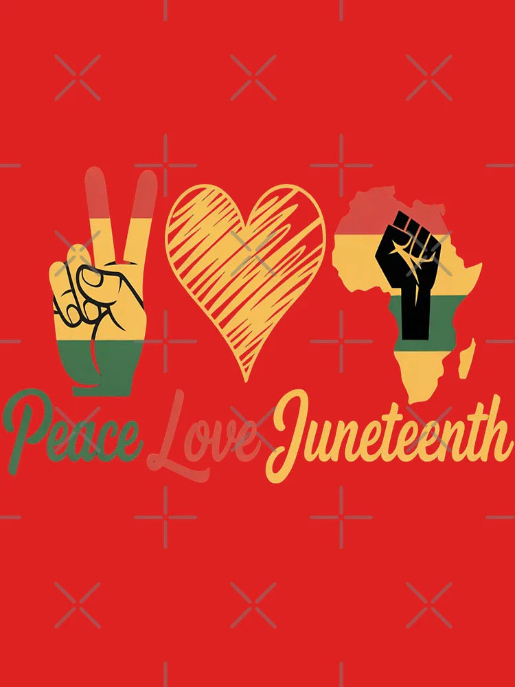 Peace Love Juneteenth Black Freedom Day Black History Month Classic T-Shirt