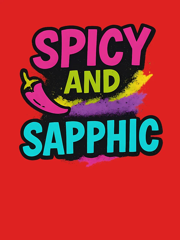 Spicy and Sapphic – Bold Pride Art Classic T-Shirt