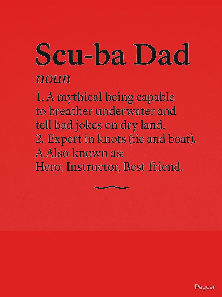 Diving Dad. Funny Gift for Fathers Classic T-Shirt