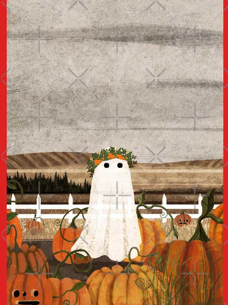 There's a Ghost in the Pumpkins Patch Again... Classic T-Shirt