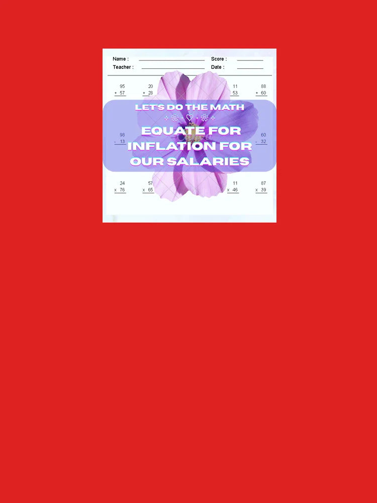 LET’S DO THE MATH | EQUATE FOR INFLATION FOR OUR SALARIES | Political Meme | Economic Fairness Classic T-Shirt