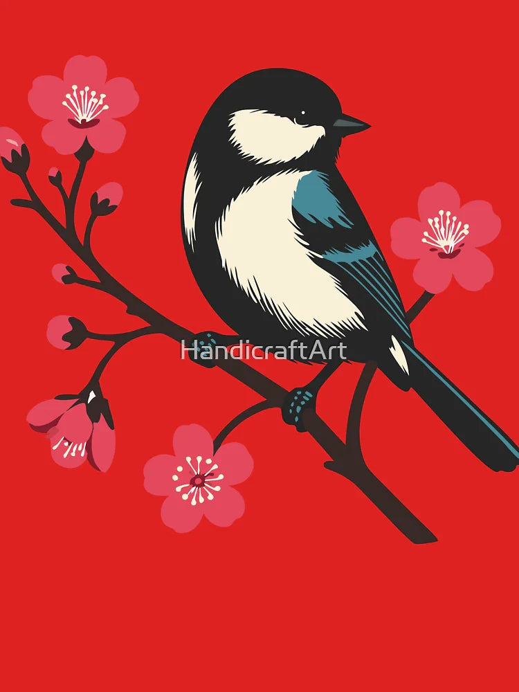 Cherry Blossom Bird - Spring Serenity Art Classic T-Shirt