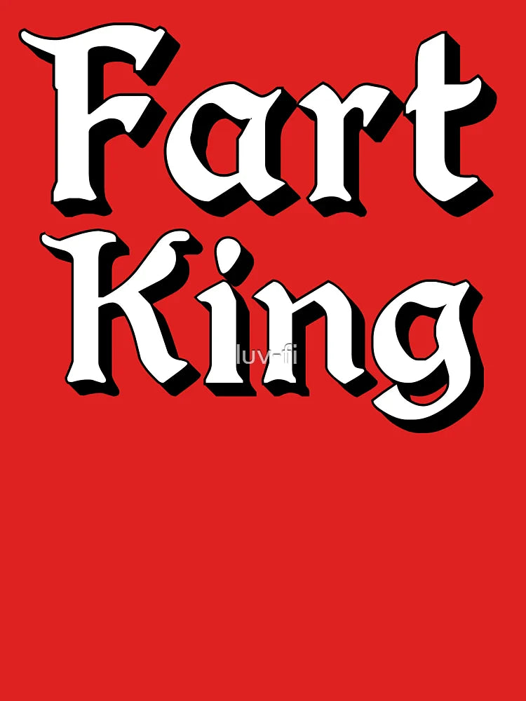 Fart King in Medieval Typography Classic T-Shirt
