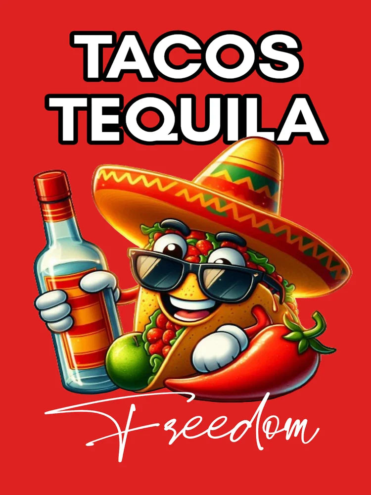 Funny 4th Of July, Tacos Tequila And Freedom  Classic T-Shirt