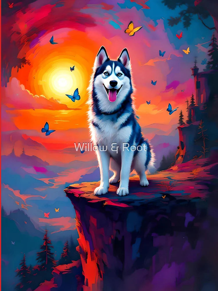 Husky on the Mountain Classic T-Shirt