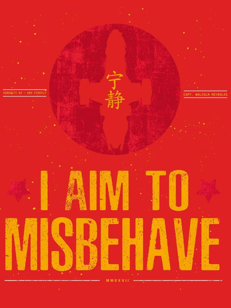 I Aim To Misbehave Classic T-Shirt