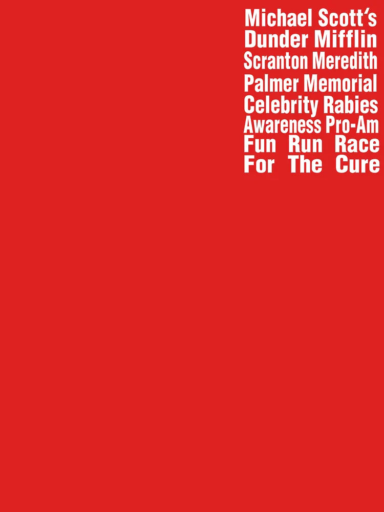 The Office T-Shirt - Michael Scott's Fun Run Race for the Cure Classic T-Shirt