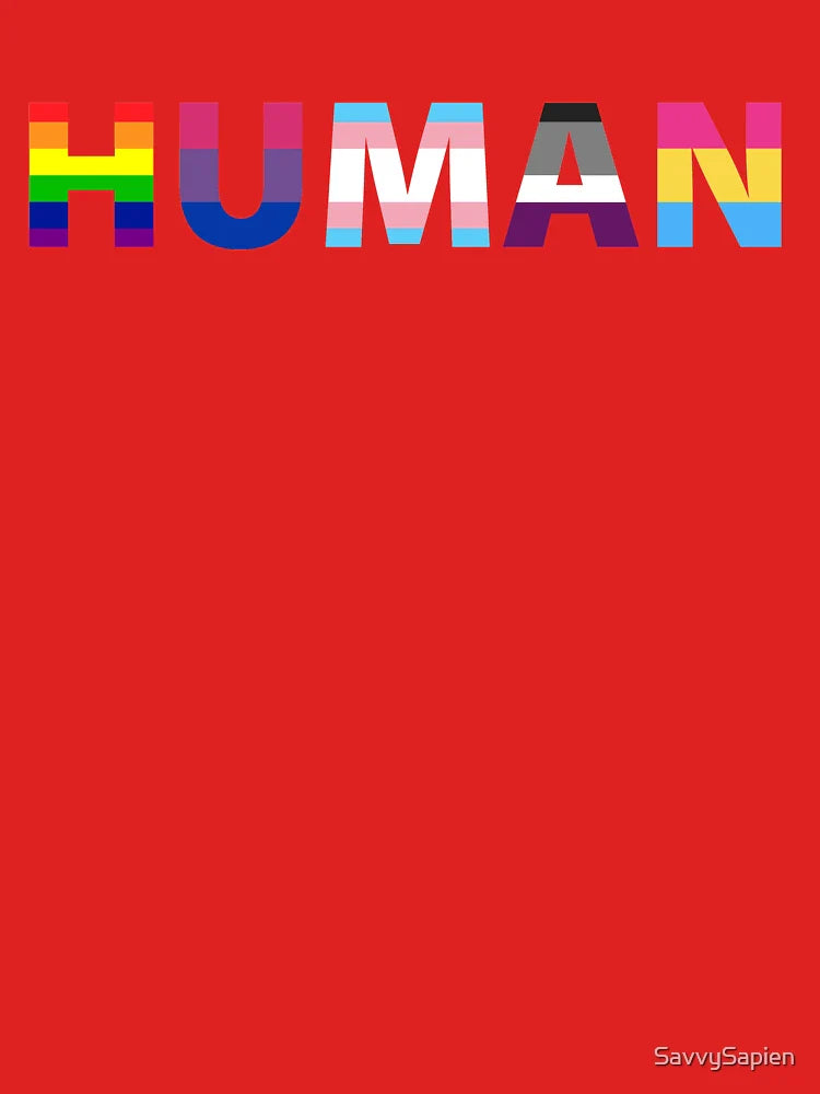 Human Pride Flags - We Are All Human - Rainbow, Pride, Human After All Classic T-Shirt