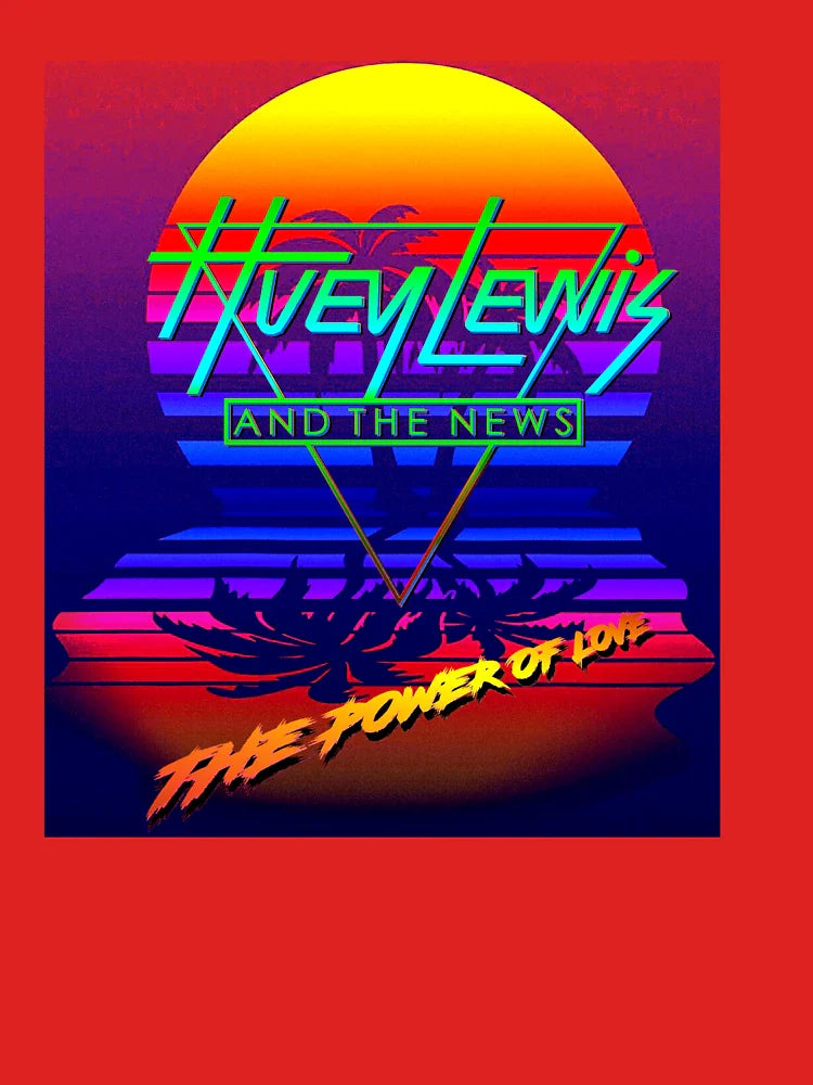 Huey Lewis The Power Of Love Retro 80s Synthwave Homage  Classic T-Shirt