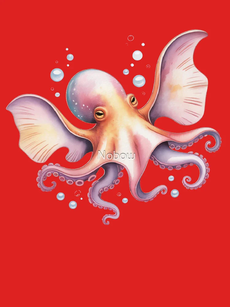 Watercolor Dumbo Octopus Classic T-Shirt