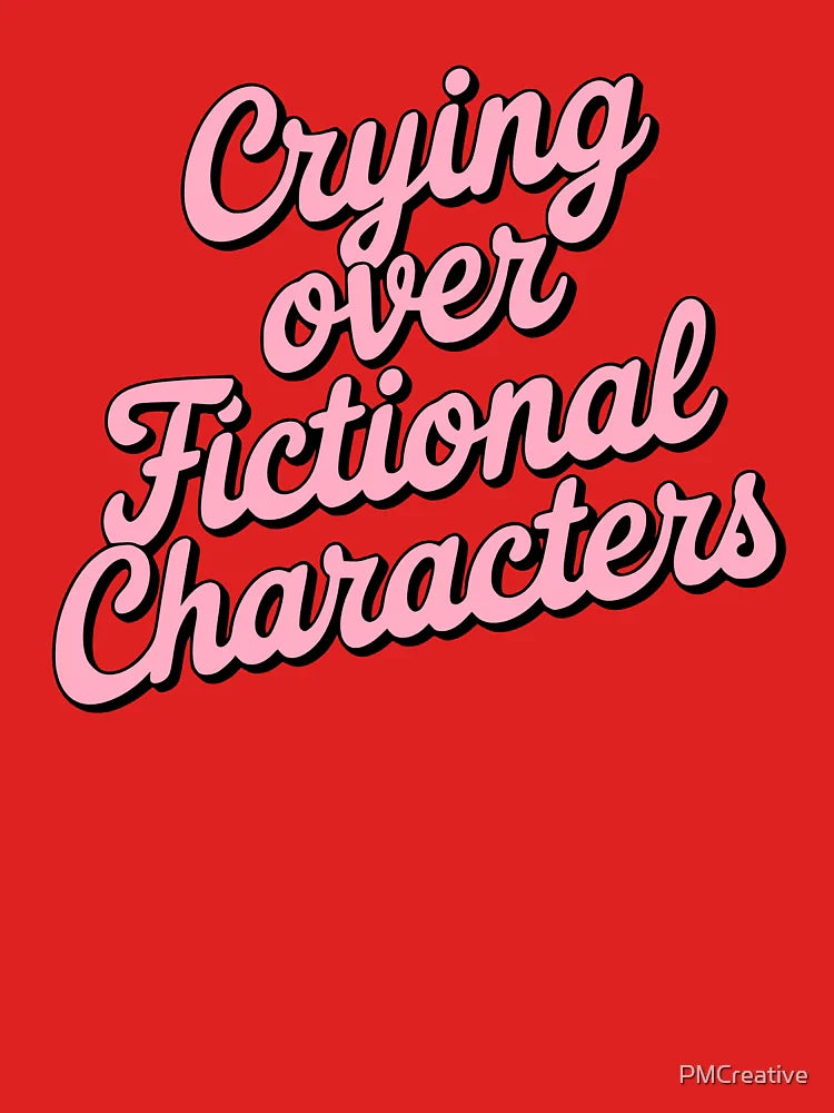 Crying Over Fictional Characters! Pink Reading Lover Classic T-Shirt