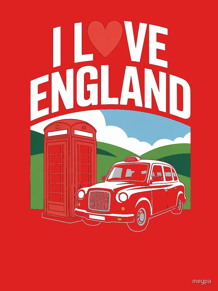 I Love England Classic Icons and Heritage Tribute Classic T-Shirt