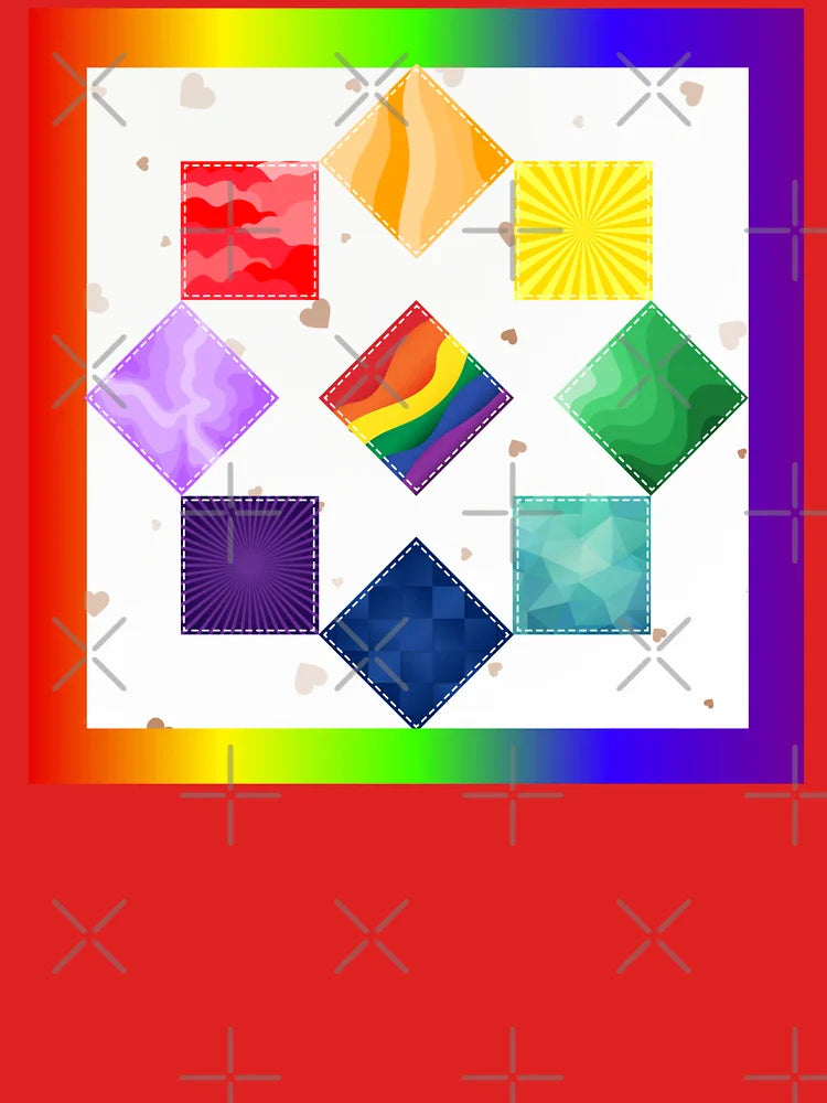 Rainbow Quilt Block Classic T-Shirt