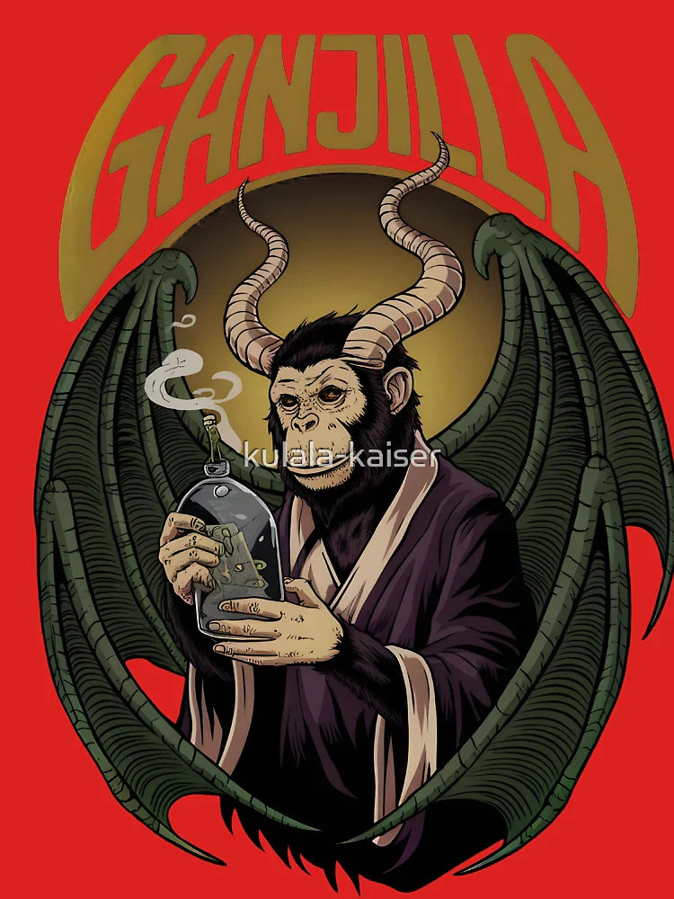 Eerie Monkey-Headed Ganjilla Figure Classic T-Shirt