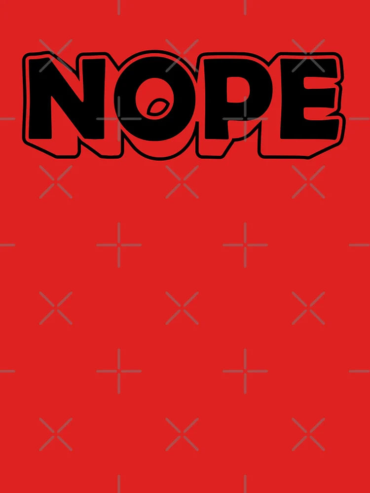 NOPE â€“ Block letters in a massive silhouette Classic T-Shirt