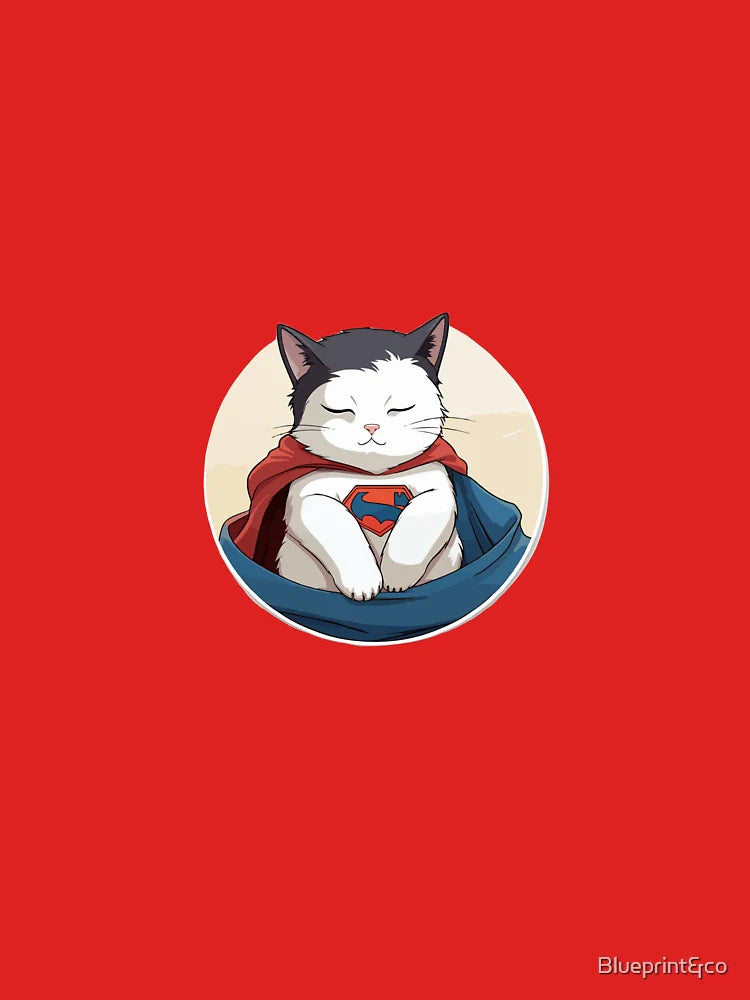 Super Cat Hero – Kawaii Cat in Cape Classic T-Shirt