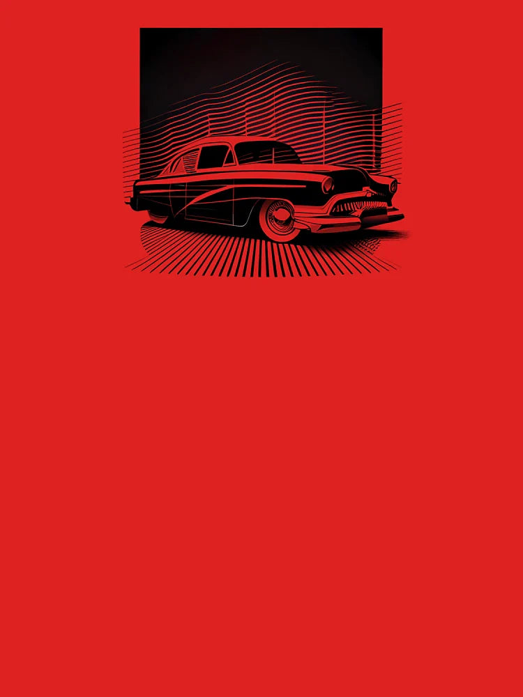 Classic Car in Black Ink: Retro Road Masterpiece Classic T-Shirt