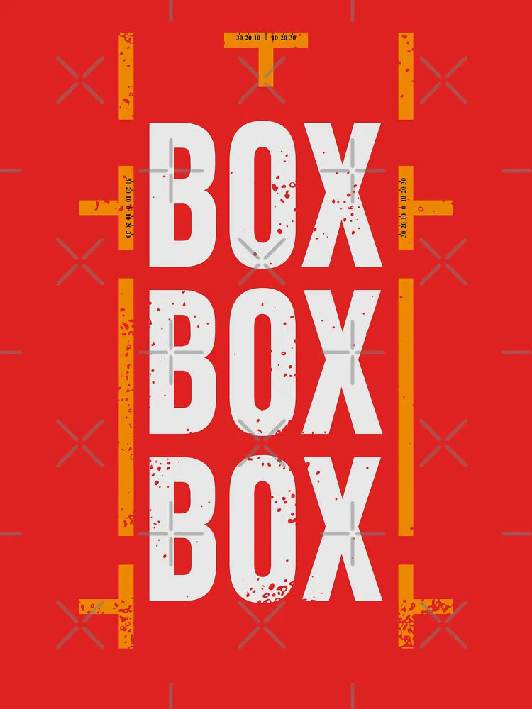 'Box Box Box' Formula 1 Racing Pitstop Design  Classic T-Shirt