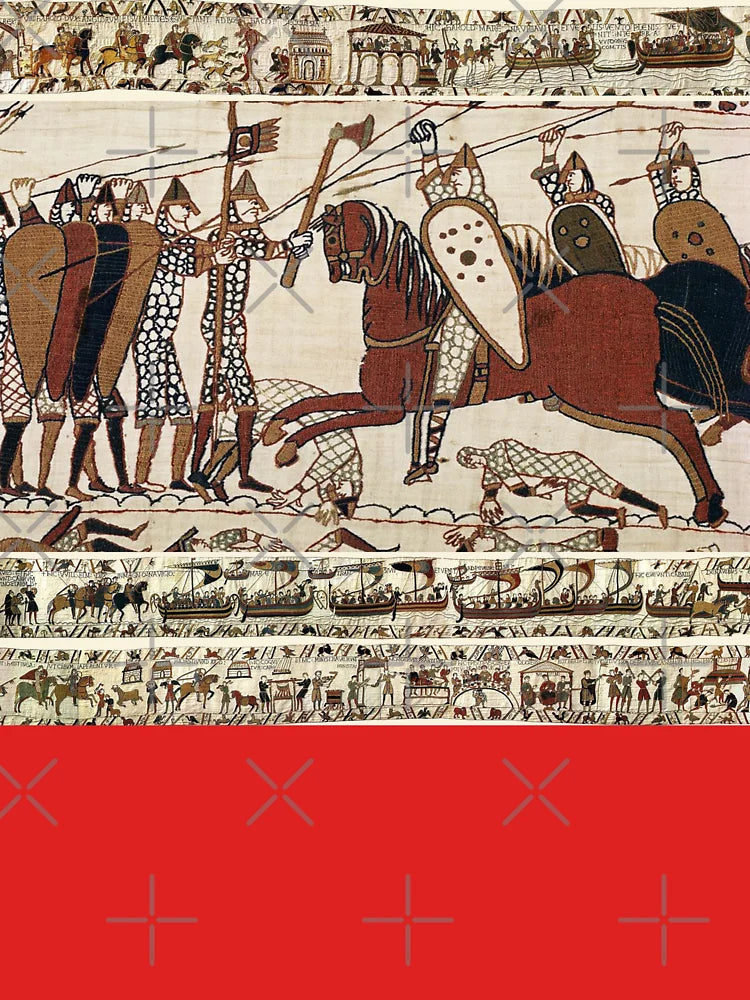 THE BAYEUX TAPESTRY ,BATTLE OF HASTINGS ,NORMAN KNIGHTS COMBATTING HORSEBACK Classic T-Shirt