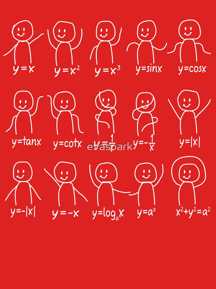 Funny Algebra Dance Graph Figures Math Equation  Classic T-Shirt