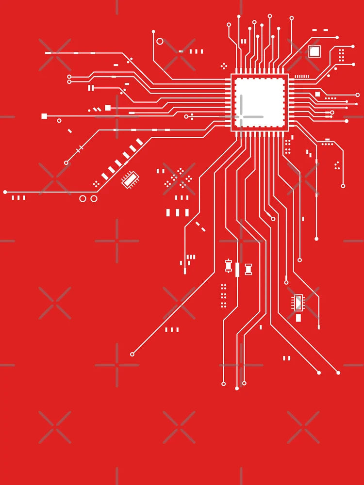 CPU Processor Circuit Diagram  Classic T-Shirt