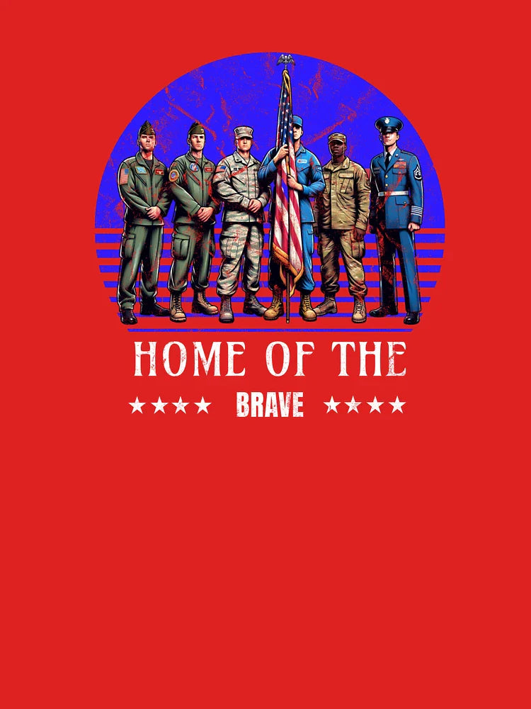 Home of the Brave - USA - 4th of July Classic T-Shirt