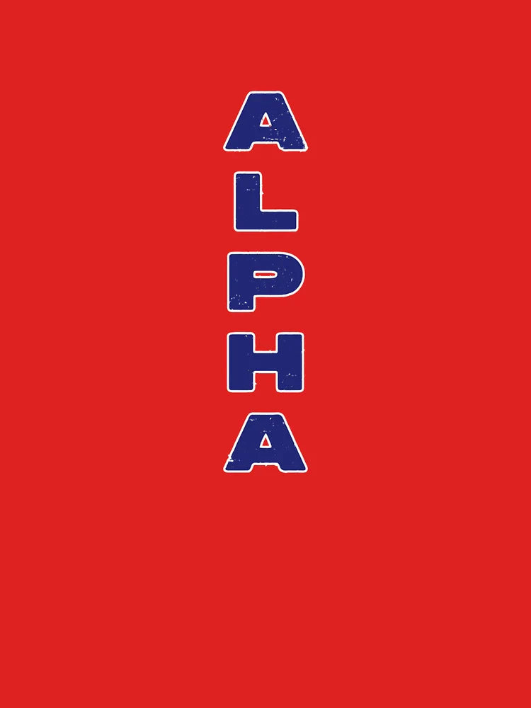 Alpha Text Art Design Classic T-Shirt