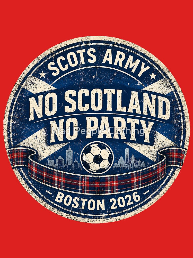 Scots Army Fan Crest Emblem 2026 by Mad People Clothing