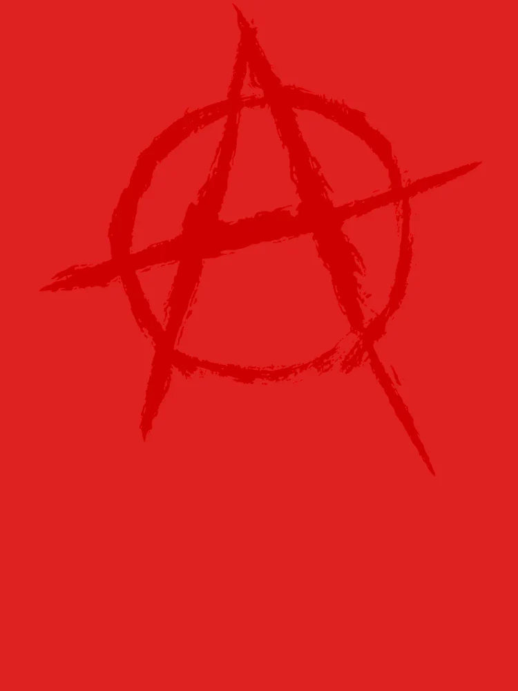 Anarchy symbol in red Classic T-Shirt
