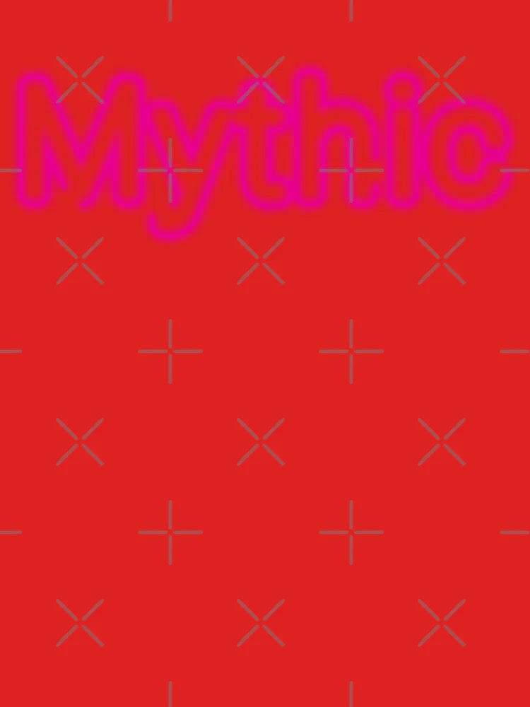 Mythic – Neon pink typography statement with glow effect Classic T-Shirt