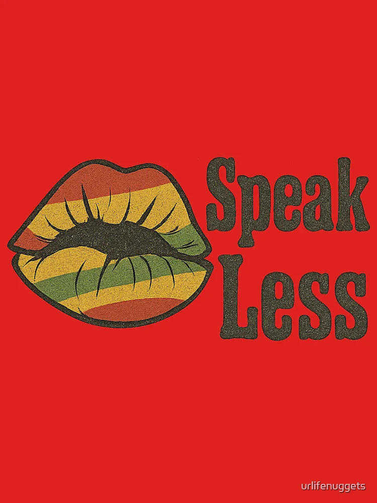 Speak Less Rasta Lips Pop Art Classic T-Shirt