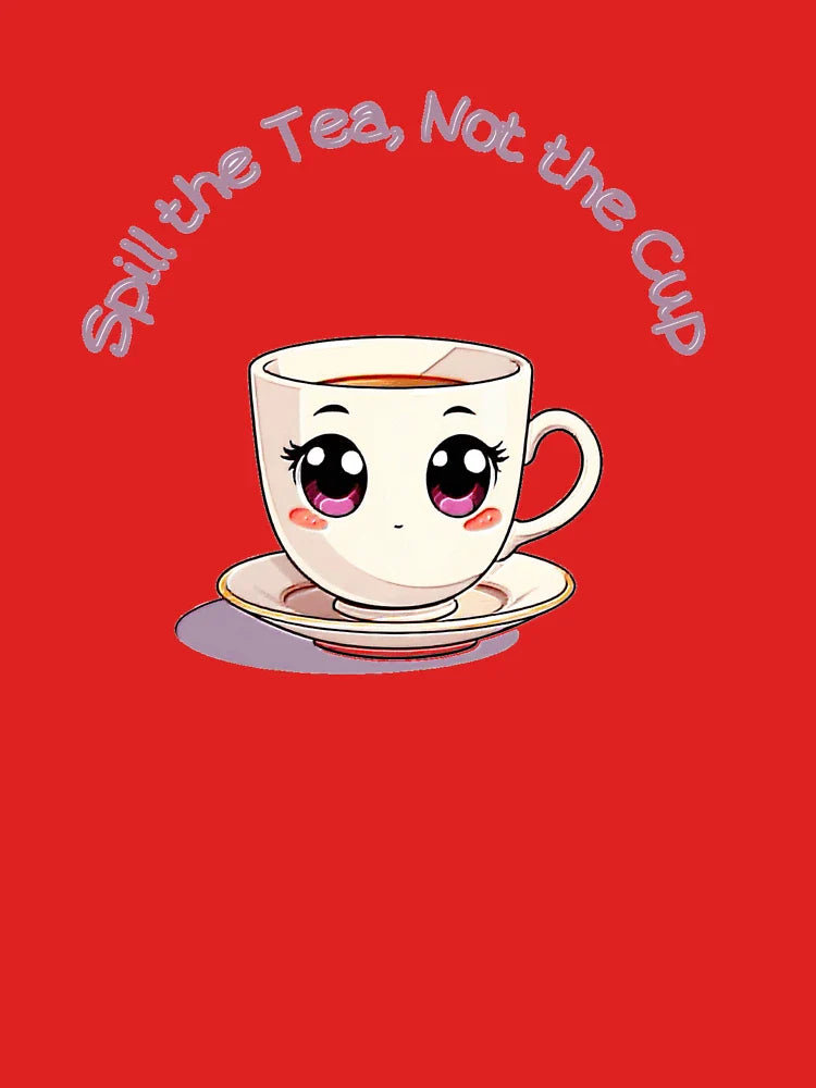 cute anime style teacup typography design Classic T-Shirt