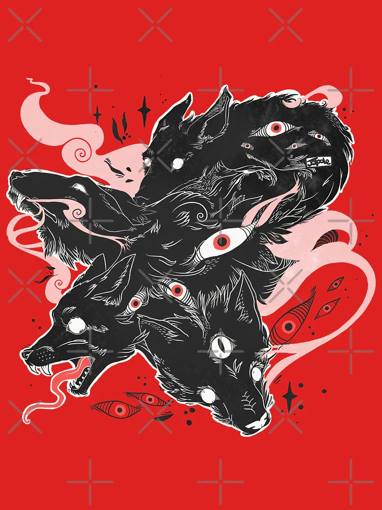Wild Wolves With Many Eyes Classic T-Shirt
