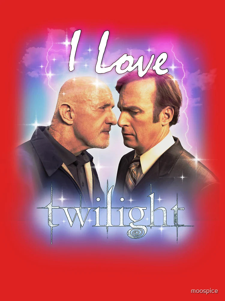 Saul Goodman and Mike Ehrmantraut I love Twilight  Classic T-Shirt