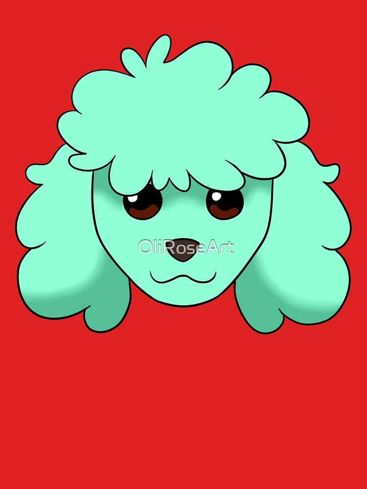 Pastel Teal Poodle Classic T-Shirt