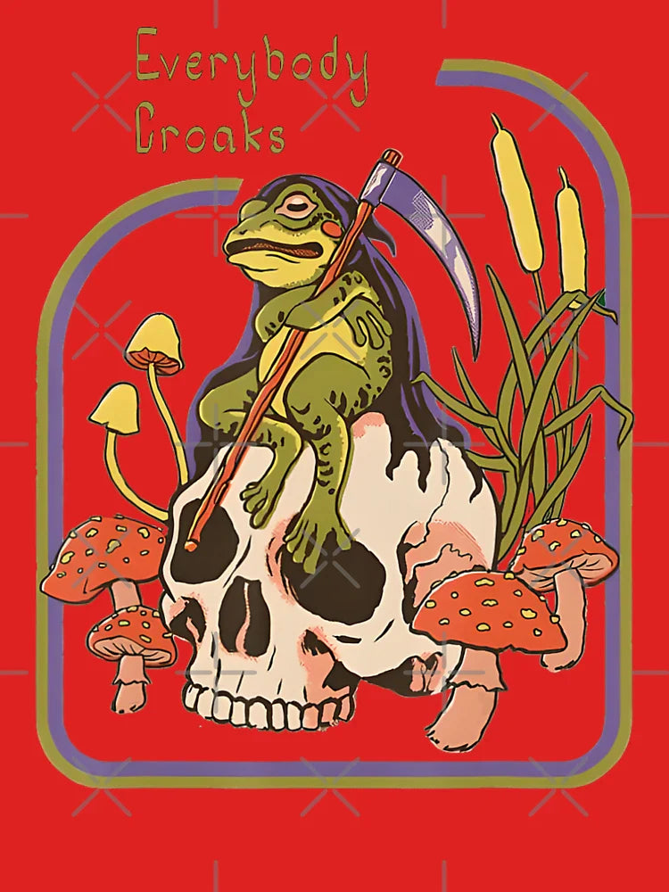 Everybody Croaks Frog Skull Mushroom - Everybody croaks Classic T-Shirt