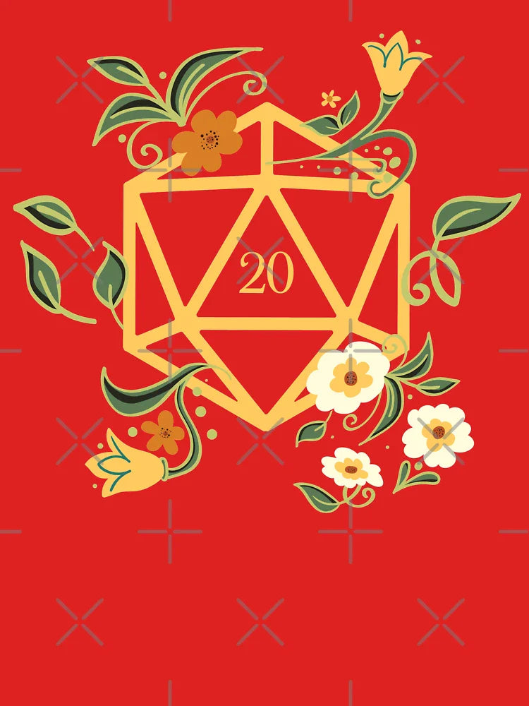 Plant Lovers Polyhedral D20 Dice Tabletop RPG Classic T-Shirt
