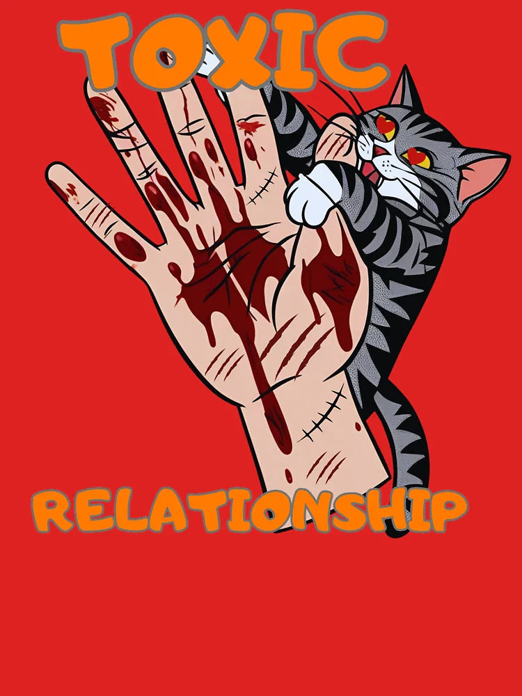 Toxic relationship cat Classic T-Shirt