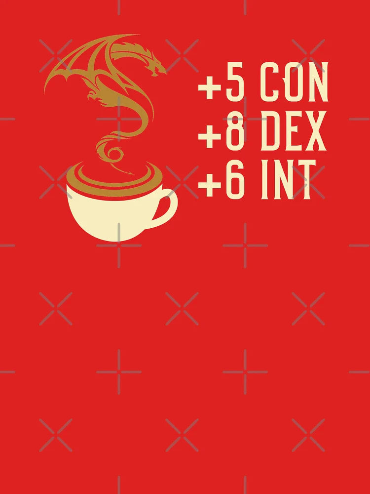 Coffee Stats for Roleplaying and Larping Tabletop RPG Classic T-Shirt