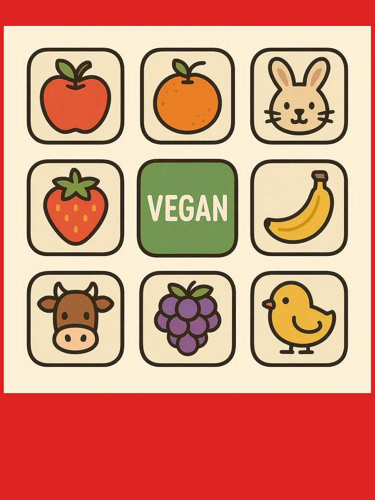 Vegan Life Grid Classic T-Shirt