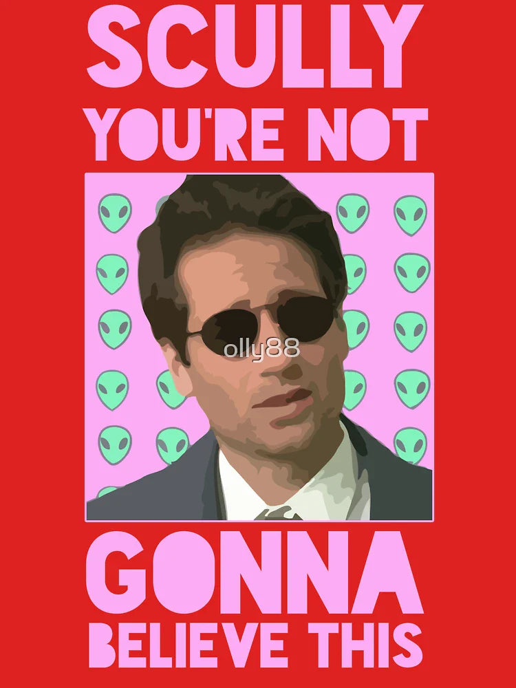 Mulder X-Files "Scully you're not gonna believe this" Classic T-Shirt